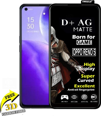 TWIGLO Edge To Edge Tempered Glass for OPPO RENO 5(Pack of 1)