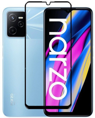 Caseline Edge To Edge Tempered Glass for Realme Narzo 50A Prime(Pack of 1)