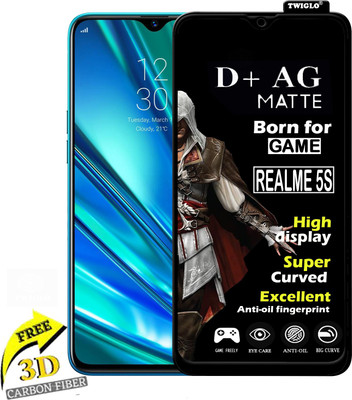 TWIGLO Edge To Edge Tempered Glass for REALME 5S(Pack of 1)