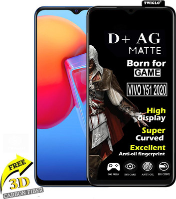 TWIGLO Edge To Edge Tempered Glass for VIVO Y51 2020(Pack of 1)