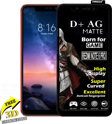 TWIGLO Edge To Edge Tempered Glass for Mi Redmi Note 6 Pro(Pack of 1)