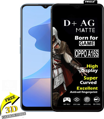 TWIGLO Edge To Edge Tempered Glass for OPPO A16S(Pack of 1)