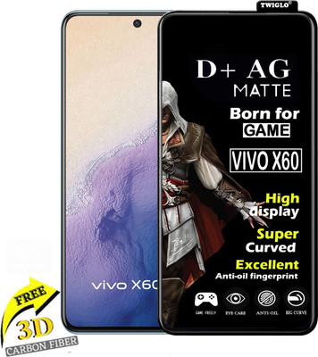 TWIGLO Edge To Edge Tempered Glass for VIVO X60(Pack of 1)