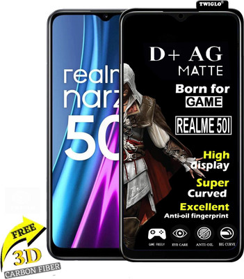 TWIGLO Edge To Edge Tempered Glass for REALME NARZO 50I(Pack of 1)