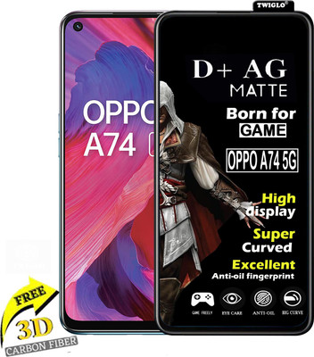 TWIGLO Edge To Edge Tempered Glass for OPPO A74 5G(Pack of 1)