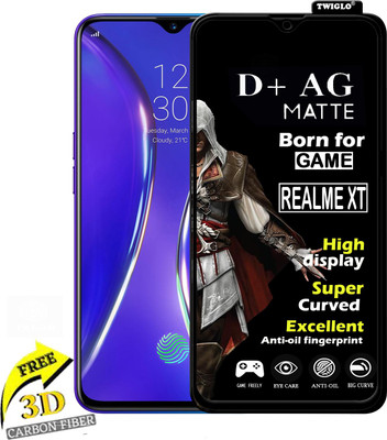 TWIGLO Edge To Edge Tempered Glass for Realme XT(Pack of 1)