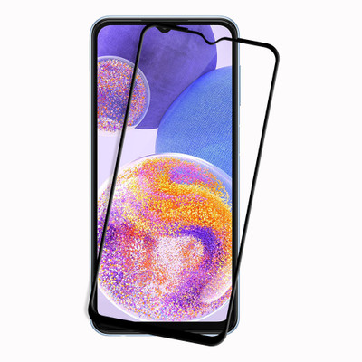 HUPSHY Edge To Edge Tempered Glass for SAMSUNG Galaxy A23(Pack of 1)