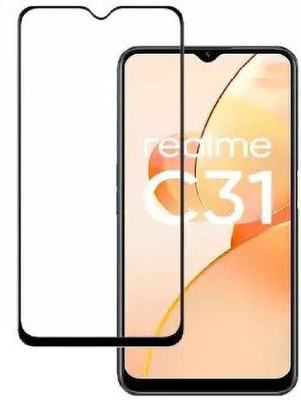 VISHZONE Edge To Edge Tempered Glass for Realme C31(Pack of 1)