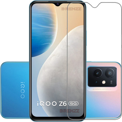 BRENZZ Tempered Glass Guard for iQOO Z6 5G, iQOO Z6, VIVO iQOO Z6 5G(Pack of 1)