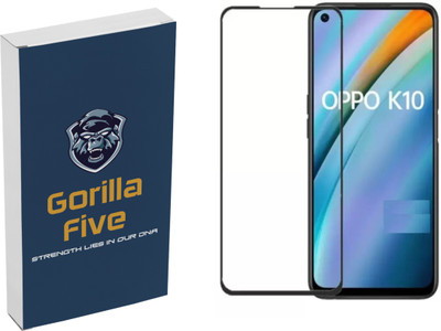 GORILLA FIVE Edge To Edge Tempered Glass for : OPPO K10.-(Pack of 1)