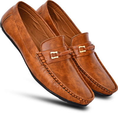 ALLTAR Men's Loafer Shoes Loafers For Men(Tan , 10)