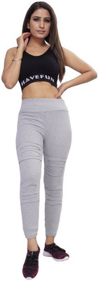 FAYDA MALL Grey Jegging(Solid)