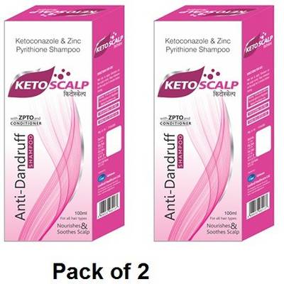 KETOSCALP ANTI-DANDRUFF SHAMPOO WITH ZPTO AND CONDITIONER PACK OF 2
