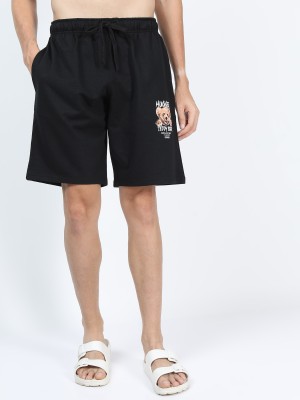 KETCH Solid Men Black Casual Shorts