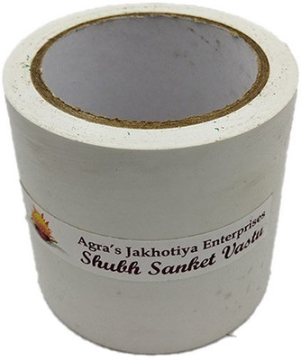 Shubh Sanket Vastu White Vastu Tape for Vastu Dosh/Vastu Correction for Entrance and Bathroom Drafting Tape(4 inch x 25 m)