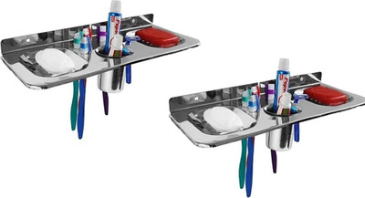 ANALEX Soap Case 9in1staintess steel (pack of 2)(Silver)