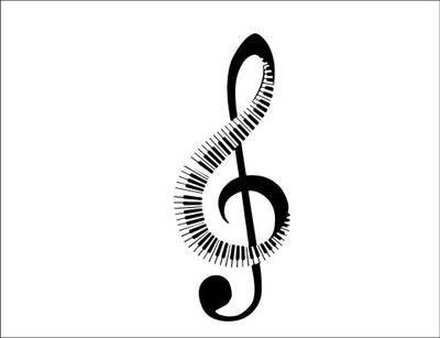 Vijaya enterprises 91 cm Music wall sticker home decor Wall Art Decals Home Musical Size By [39x81cm] Self Adhesive Sticker(Pack of 1)