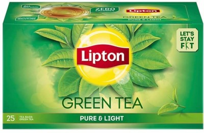 Lipton ALL NATURAL ZERO CALORIES STAY FIT 25 BAGS X 1 PURE LIGHT Honey, Lemon Green Tea Bags Box(25 Bags)