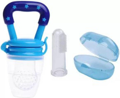 qtypie Baby Fruit Feeder Teether and Feeder (Blue, clear) Feeder(Blue)