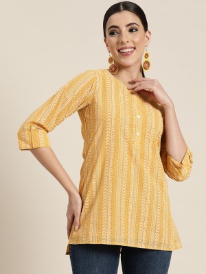 Juniper Casual Printed Women Yellow Top