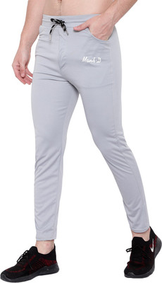 mank D Solid Men Grey Track Pants