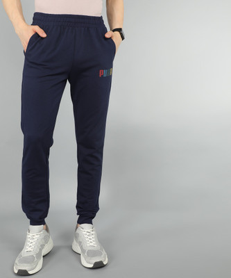 PUMA Ms Sweatpants CL Knitted Solid Men Blue Track Pants