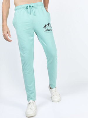 KETCH Printed Men Green Track Pants