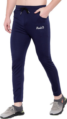 mank D Solid Men Blue Track Pants