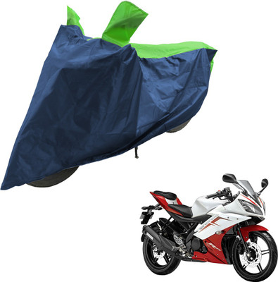 RiderShine Two Wheeler Cover for Yamaha(YZF R15 Ver 2.0, Blue, Green)