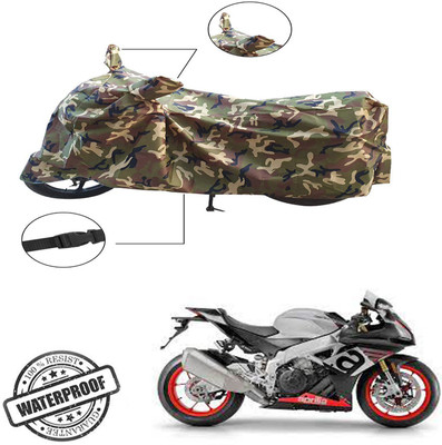 Autoinnovation Two Wheeler Cover for Aprilia(RSV4, Green, Multicolor)