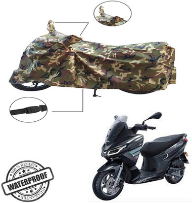 ABS AUTO TREND Two Wheeler Cover for Aprilia(SXR 160, Green, Multicolor)