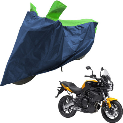 RiderShine Two Wheeler Cover for Kawasaki(Versys 650, Blue, Green)