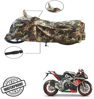 Autoinnovation Two Wheeler Cover for Aprilia(RSV4, Green, Multicolor)