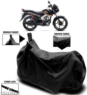KEDIT Two Wheeler Cover for Mahindra(Centuro, Black)