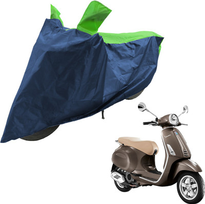 RiderShine Two Wheeler Cover for Piaggio(Vespa VXL 125, Blue, Green)