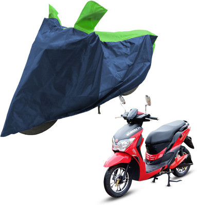 RiderShine Two Wheeler Cover for Hero Electric(Dash, Blue, Green)