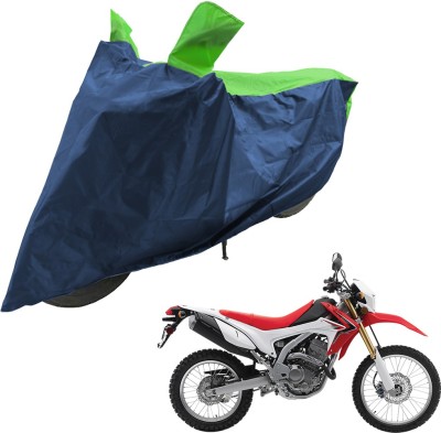 RiderShine Two Wheeler Cover for Honda(CRF 250 L, Blue, Green)