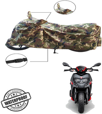 ABS AUTO TREND Two Wheeler Cover for Aprilia(SR 150, Green, Multicolor)