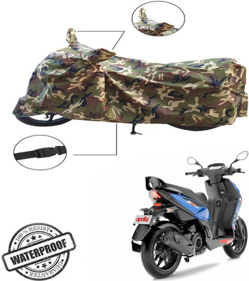 ABS AUTO TREND Two Wheeler Cover for Aprilia(SR 125, Green, Multicolor)