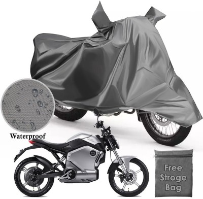 Atoray Waterproof Two Wheeler Cover for Revolt(RV 400, Grey)