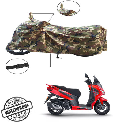 ABS AUTO TREND Two Wheeler Cover for Aprilia(Green, Multicolor)