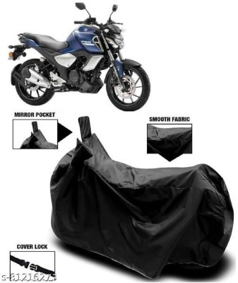 KEDIT Two Wheeler Cover for Yamaha(FZ S FI New, Black)