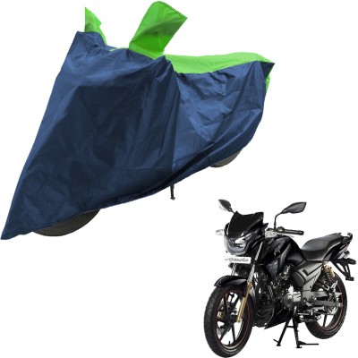 RiderShine Two Wheeler Cover for TVS(Apache RTR 180, Blue, Green)