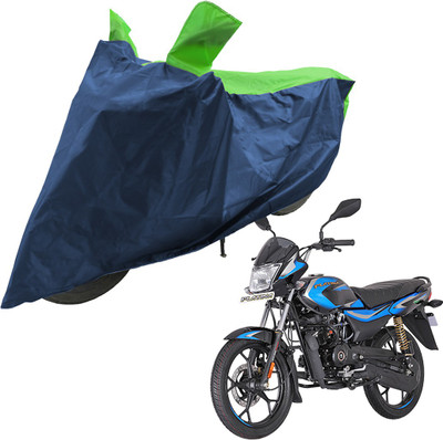 RiderShine Two Wheeler Cover for Bajaj(Platina 110 H-Gear, Blue, Green)