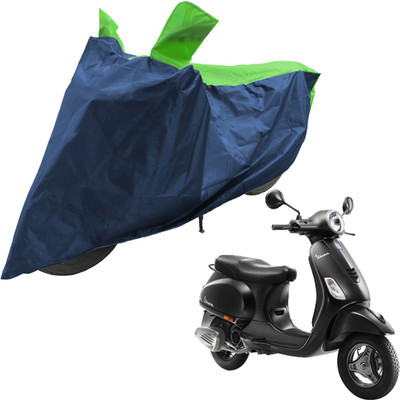 RiderShine Two Wheeler Cover for Piaggio(Vespa, Blue, Green)