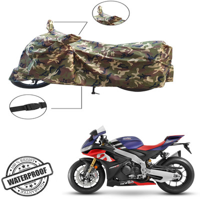 Autoinnovation Two Wheeler Cover for Aprilia(RSV4, Green, Multicolor)