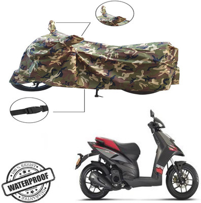 Autoinnovation Two Wheeler Cover for Aprilia(SR 125, Green, Multicolor)