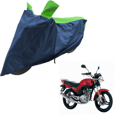 RiderShine Two Wheeler Cover for Yamaha(YBR 125, Blue, Green)