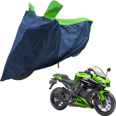 RiderShine Two Wheeler Cover for Kawasaki(Ninja 1000, Blue, Green)