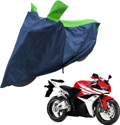 RiderShine Two Wheeler Cover for Honda(CBR 600 RR, Blue, Green)